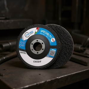 Disque à lamelles Fervi Flap Disc Specialty Cscd F sans fer 125 mm, disque abrasif pour ponçage du métal - Product Image 3