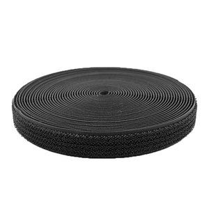 Hot Bán Đen Nguyên Liệu Móc Và Vòng Lặp May Trên Dính Móc Và Vòng Lặp Velcroes Băng Nhiệm Vụ Nặng Nề Cho Quần Áo Và Giày - Product Image 1