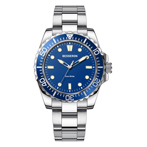 Reloj de Cuarzo para Hombre, Nuevo, OEM, Solar, de Acero Inoxidable, 40 mm, Estilo Ejecutivo, Resistente al Agua 10 ATM, con Reserva de Energía, Moderno - Product Image 1