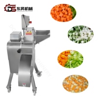 Automatische groenten snijmachine van roestvrij staal, fruitblokjes snijmachine