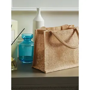 Shopper Shimmer Jute <b>Mini</b> <b>Gift</b> <b>Bag</b> personalized merchandising - Product Image 4