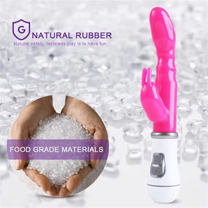 G Noktası Tavşan Vibratör Dildo - 10 Hızlı Güçlü Klitoral Stimülatör Vajina Masaj Aleti Pil İle Çalışan Vücut İçin Güvenli Sessiz Seks Oyuncağı Toptan - Product Image 5