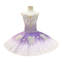 T1113 Service personnalisé adulte enfants violet clair vêtements de danse de scène tutu de ballet professionnel