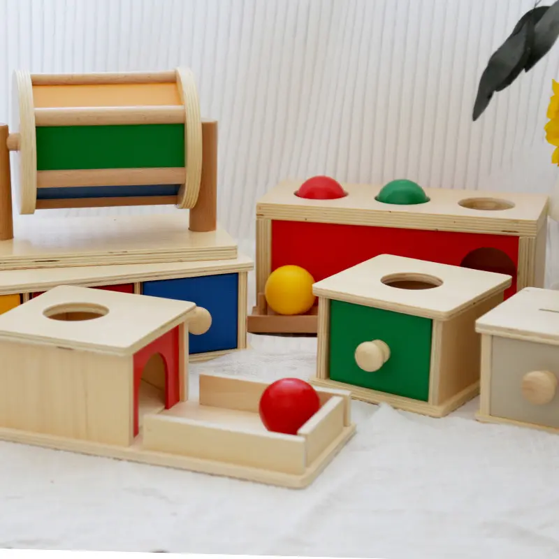 Coin Box Drawer Game Science Training Early Learning Teaching Aids wooden montessori educational toys