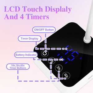Lampe UV LED portable pour ongles, rechargeable, sans fil, avec capteur infrarouge, longueur d'onde 405NM - Product Image 4
