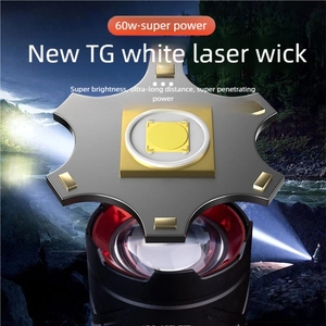 Không thấm nước IP65 An ninh ánh sáng chiến thuật đèn pin với đốt con trỏ <span class=keywords><strong>Laser</strong></span> LED Bóng đèn nhôm cơ thể USB sạc cho cắm trại - Product Image 4