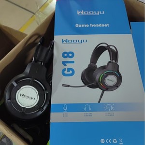 Auriculares para juegos Wooyu G18 Over Ear con sonido envolvente 7.1, cable USB para PC y portátiles. - Product Image 1