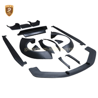 Kit carrosserie pour Audi R8 style LB en fibre de verre : lèvre de pare-chocs avant, jupes latérales, extensions d'ailes, aileron arrière 2008-2015