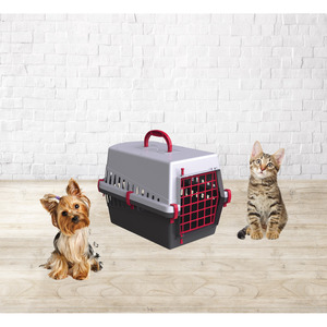 Sac à dos pour animaux de compagnie léger et grand de fabrication italienne, respirant et portable, en plastique, pour chiens et chats, avec motif animal - Product Image 1