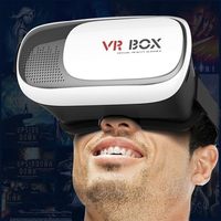 Lunettes VR BOX 2ème Génération, Lunettes VR à Porter sur la Tête, Cinéma 3D Mobile, Lunettes de Réalité Virtuelle