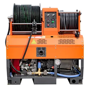 AMJET intelligente benzin hochdruck-reinigungsmaschine abwasserreinigung rohr abwasserrohreinspritzmaschine anhänger typ