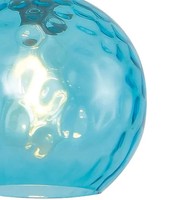 Luzete Nerium Blue, Lámpara LED Moderna de 1 Luz, Montaje en Superficie, Control por Interruptor, Base de Hierro con Acabado Dorado, 40W, Diseño Elegante para Hogar y Oficina
