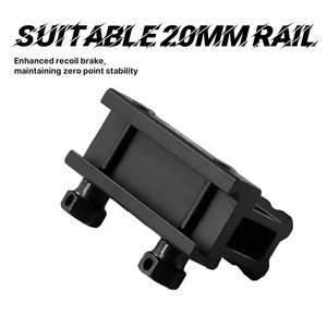 Soporte Elevador Táctico Impermeable de Aleación de Aluminio ACUMETA para Base de 20 mm con 85 mm de Longitud (Negro) - Product Image 6