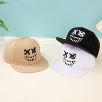 Gorra de béisbol de lujo Oxford transfronteriza, estilo Hip Hop, de ala plana, divertida, con diseño de calabaza de Halloween y demonio, para exteriores