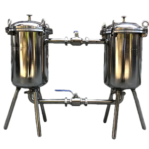 Vệ sinh thép không gỉ 304 316L rắn tách chất lỏng Thùng Duplex Lọc Cartridge Lọc Túi lọc lọc - Product Image 1