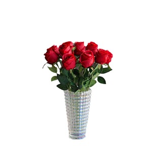 Roses artificielles papillon du lac de l'Ouest, roses roses et rouges en soie, décoration de mariage et de maison 231231 - Product Image 5