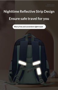 กระเ<span class=keywords><strong>ป</strong></span>๋าเป้นักเรียนโรงเรียนประถม จัดส่งเร็ว กันน้ำ น่ารัก สีสันสดใส ดีไซน์แถบสะท้อนแสง ซิ<span class=keywords><strong>ป</strong></span>หลายช่อง - Product Image 3