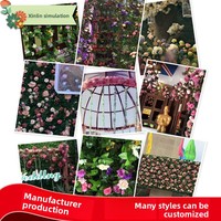 Guirlande de roses artificielles faites à la main, style naturel, décoration intérieure, fleurs en soie plastique écologiques, toucher réel, durables, Fanjing