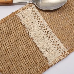 Assel-almohadilla de yute para comida, almohadilla circular de algodón y lino con borde de bola para <span class=keywords><strong>restaurante</strong></span> y Mesa - Product Image 4