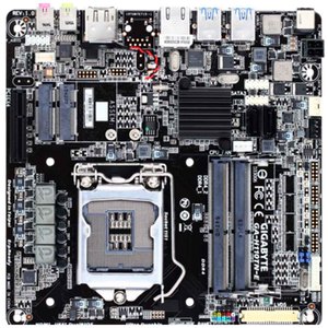 Per Gigabyte H110TN scheda madre sottile <span class=keywords><strong>Mini</strong></span>-<span class=keywords><strong>ITX</strong></span> con Intel H110 2 x Intel GbE LAN 2 x SATA 6 Gb/s 1 x MSATA 12/19 ~ 24V DC-In <span class=keywords><strong>Power</strong></span> - Product Image 4