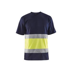 BLAKLADER - 338710308833XS Camiseta Hi-Vis Azul Marino/Amarillo-EAN 7330509449233 ROPA DE TRABAJO DE LA HI-VIS - Product Image 1