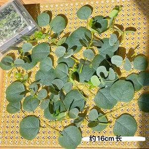 Feuille d'eucalyptus en mousse florale, fleur en soie de 16 cm pour la décoration de pinces à cheveux et l'artisanat - Product Image 3