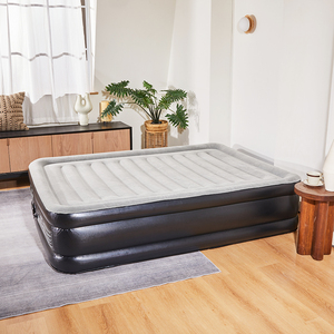 Cama de aire inflable doble alta tamaño King personalizado colchón de aire automático plegable de soplado rápido para muebles de dormitorio interior y exterior - Product Image 3