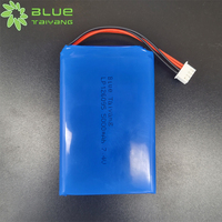 Baterai Li-ion Isi Ulang Blue Taiyang LP126095 7.4v 5000mah Baterai Lithium Polimer Kustom