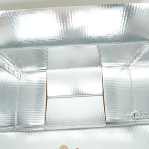 Caja de transporte térmico Kraft de doble pared ODM para distribución de alimentos congelados - Product Image 5
