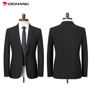 Nouvel ensemble de costume 2 pièces pour homme, élégant, anti-plis, respirant, idéal pour le bureau et les mariages - Product Image 3