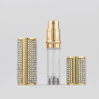Décanteur de parfum Sprayerbottom remplissage atomiseur en cuir rechargeable bouteille échantillon testeur personnalisé Mini rond PU Logo 5 Ml 5 ml