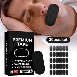 Bandes de fermeture buccale anti-ronflement pour enfants et adultes, largeur 5 cm, patchs anti-ronflement pour prévenir la respiration buccale - Product Image 1