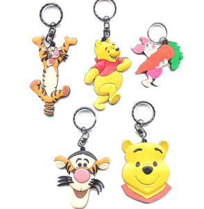 Tùy Chỉnh Phim Hoạt Hình <span class=keywords><strong>Silicone</strong></span> Keychain Mềm PVC Cao Su Vòng Chìa Khóa Khuyến Mại Quà Tặng Biểu Tượng Tùy Chỉnh Nhà Máy Cung Cấp - Product Image 1
