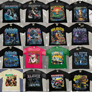 Camisetas de Alta Calidad con Estampado Gráfico, Camisetas de Diseño con Lavado Diamante, Ropa de Diseñador, Camiseta Majestik para Hombre - Product Image 1