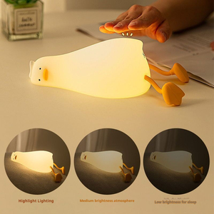 NUEVA Lámpara Nocturna LED de Silicona con Forma de Panda, Mini, Tipo C, Control de Interruptor, Regulable, Luz Blanca Cálida, Batería Integrada, para Dormitorio - Product Image 3