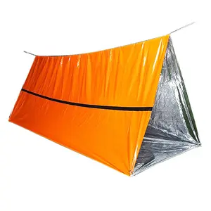 Sac de couchage d'urgence, tente de survie, marque <span class=keywords><strong>TMT</strong></span>, imperméable <1000 mm, nylon, ouverture automatique rapide, trois saisons, une chambre - Product Image 1
