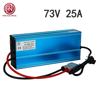 Chargeur rapide industriel haute puissance pour batterie lithium 2000W 73V 25A, chargeur intelligent CC CV pour chariot élévateur et camping-car