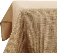Nappe carrée en polyester unie, infroissable et anti-taches, style européen, personnalisable pour la maison, les mariages et les banquets