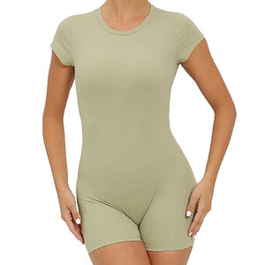 Travel Ready Blank Women's <b>Playsuit</b> Wrinkle Resistant Fabric Breathable Eco-Friendly Quick Dry Finish Packable Lightweight - Product Image 1