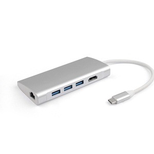 Mini HDMI 4K Loại C USB3.0 Hub Extender 9 Cổng <span class=keywords><strong>USB</strong></span> C Cổng Nhôm USB3.0 Docking Station Adapter Cho Máy Tính Xách Tay - Product Image 5