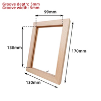 Cadre photo en bois LED avec veilleuse, design contemporain, alimenté par USB, lumière blanc chaud à intensité variable pour la décoration de la maison et de l'hôtel