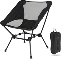 Chaise de camping pliante ultralégère, compacte et portable, capacité de 300 lb