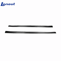 Jupes latérales en fibre de carbone sèche style PK modifiées pour Tesla Model 3, kit carrosserie avec spoiler latéral