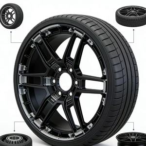 Nouvelle jante en alliage de haute qualité personnalisable de 18 à 22 pouces pour <span class=keywords><strong>Mercedes</strong></span>, style AMG, noir, multi-rayons, ajustement universel - Product Image 6
