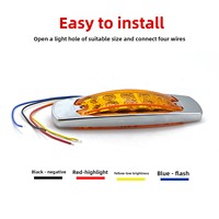 Feux de gabarit latéraux pour véhicules de chantier, feux de gabarit latéraux à LED pour remorques, feux de gabarit étanches pour camions