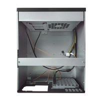 Casing PC Industri Mini ATX Putih 4.5u untuk Komputer, Dapat Dipasang di Dinding, Casing Server dengan Layar Sentuh LCD 17.45 inci, Chassis 4.5u