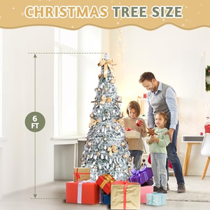 Sapin de Noël pliable de haute qualité 2026, design personnalisé, en plastique, pour décoration intérieure - Product Image 2