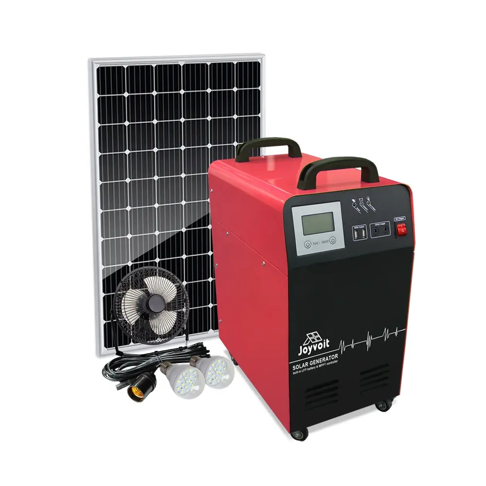 Komplettes 1KW All-in-One-Solarstromsystem-Kit mit Panels Solar-Lithium-Ionen-Batterie-Solarstrom generator für das Haus