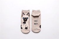 Drôle Mignon Chaussettes Dessin Animé Chat Animal Coton Chaussettes Mode Bas Coupe Cheville Chaussettes