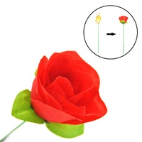Tour de magie : la torche se transforme en rose, illusion de flamme, accessoire de magie pour magicien professionnel